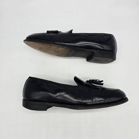 Vintage Bostonian Tassel Loafers Black Leather Men\'s Shoes 9 C/A Made in USA main image 11